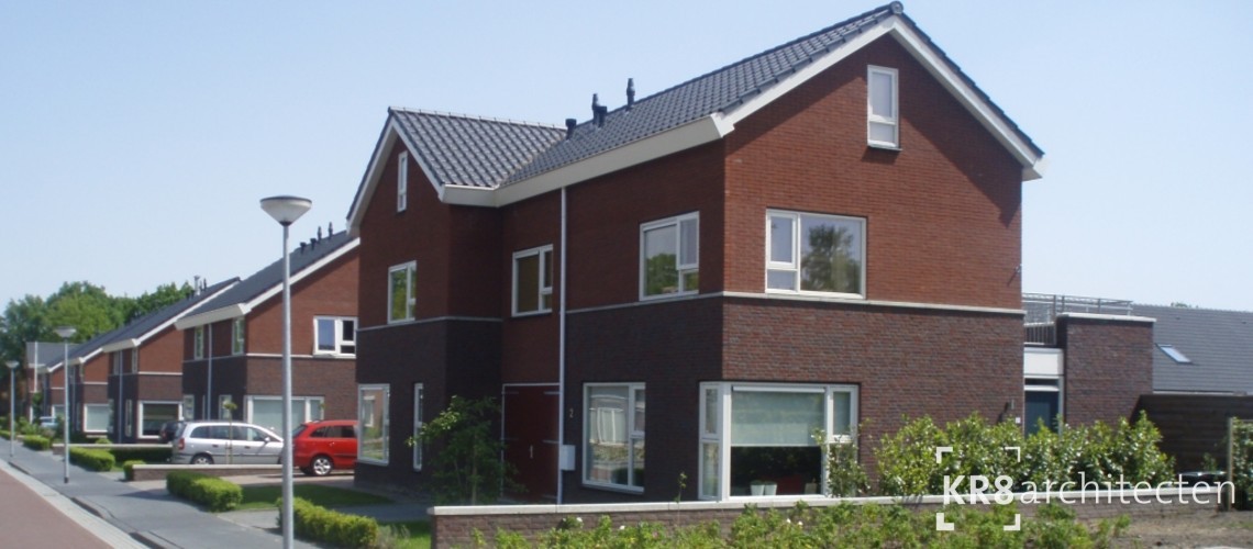 Nieuwbouw 2 onder 1 kap woningen Borger