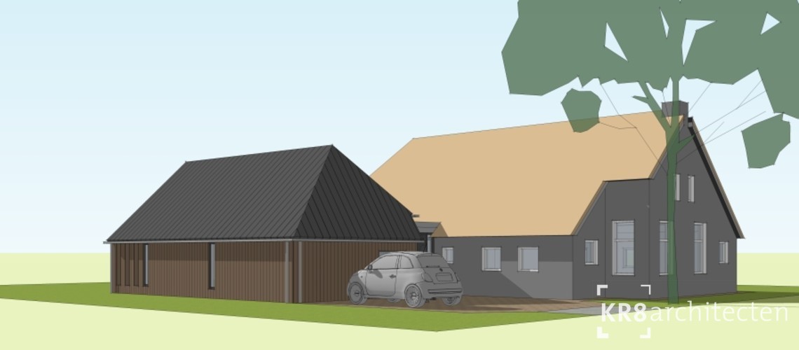 Ontwerp aanbouw woonhuis